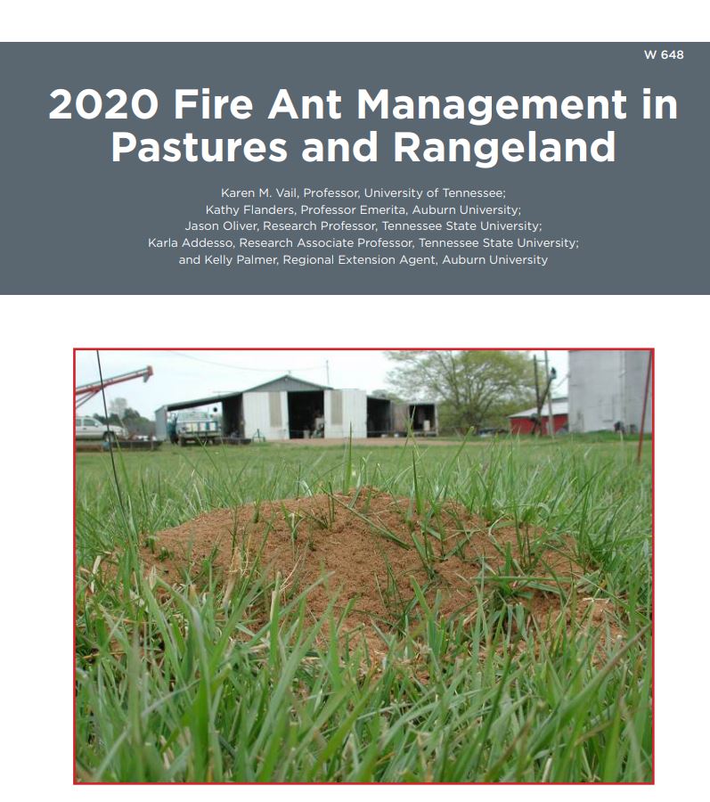 Fire Ant Management in Pastures and Rangeland
